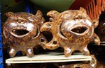 brûle bougie ou porte encens en terre cuite