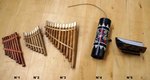fl&ucirc;te de pan ou xylophone et tube tonnerre
