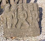 plaque d&eacute;corative murale en pierre de lave naturelle