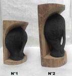 Statue murale d'éléphant en bois sculpté