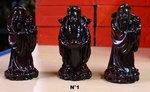 feng shui, statue des 3 sages chinois de prop&eacute;rit&eacute;