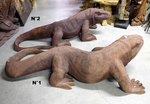 komodo en bois sculpt&eacute;