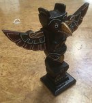 Petit totem des Indiens d'Amérique en bois