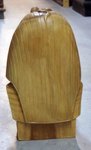 buste de pharaon en bois