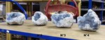 pierre de celestite ou celestine brut