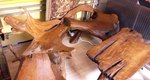 table et chaise en bois pour terrasse extérieur