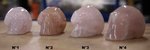 petit crâne en pierre de quartz rose