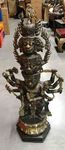 Grande statue du dieu des t&eacute;n&egrave;bres Rahwana en bronze