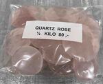 Pierre roulée ou brut en quartz rose naturelle en galet