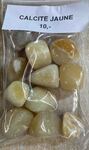 Lot de pierre roulée en Calcite jaune lignée au poids