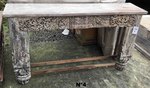 Grande console en bois ancien pour entrée et séjour