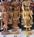 grande sculpte de femme en bois