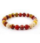 Bracelet 8mm en Jaspe Multicolor en pierre naturelle de fabrication artisanale