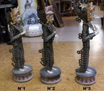statue de déesse de bali en bois sculpté et en pièce
