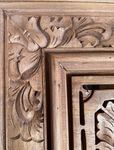 Grand cadre en bois finement sculpté de Ganesh