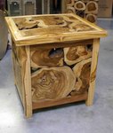 table basse en bois de forme originale
