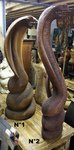 statue de COBRA naja en bois sculpté par un artiste thailandais dans du bois massif