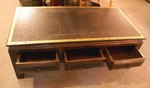 table basse en bois - table chinoise en bois de mahoni